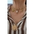 Collier femme oeil de sainte lucie et breloques dorées