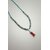 Collier bleu et doré pour enfant avec corail rouge de Corse