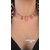 collier grigri femme croix rose