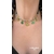 collier grigri femme chic vert