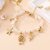 Bracelet ajustable breloques marines fantaisie blanc