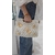 Pochette femme blanche et dorée étoile de mer