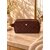 Pochette Trousse coeur femme marron foncé