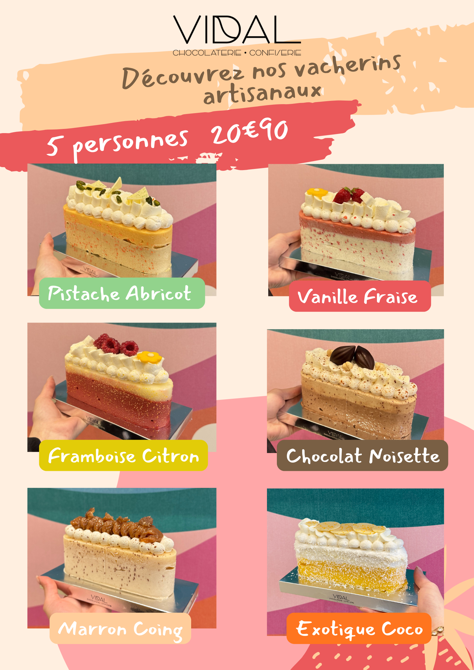 Natural Organic Ice Cream New Flavours Poster
