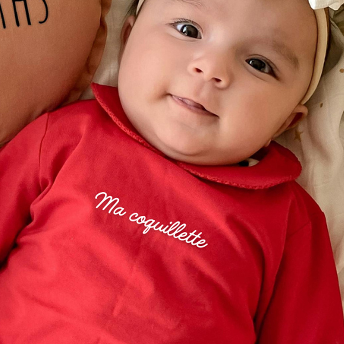 Motif a broder hydrosoluble pour bébé Ma coquillette-zoom2