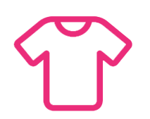 icon tshirt rose