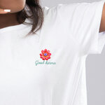 Motif à broder Good karma fleurs kit broderie embroidery Needle pop4-1