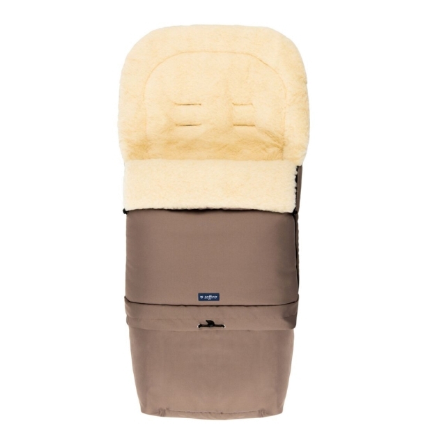 Chancelière bébé 3 en 1 Womar en laine de mouton beige foncé