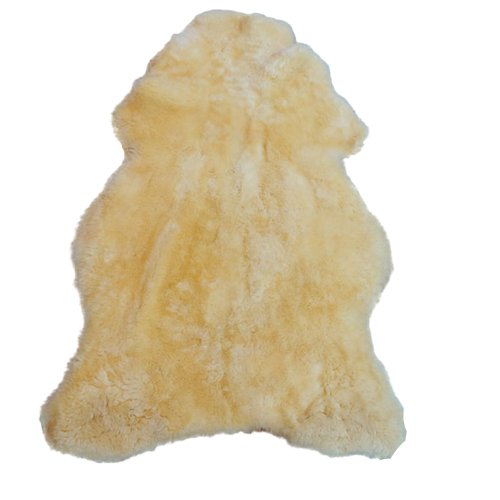 Peau de mouton anti escarres mérinos dAustralie couleur miel