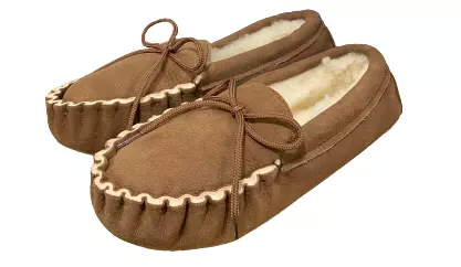 Mocassins en peau de mouton - Marron