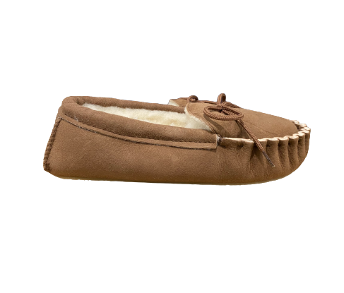 Mocassins en peau de mouton marron photo 5