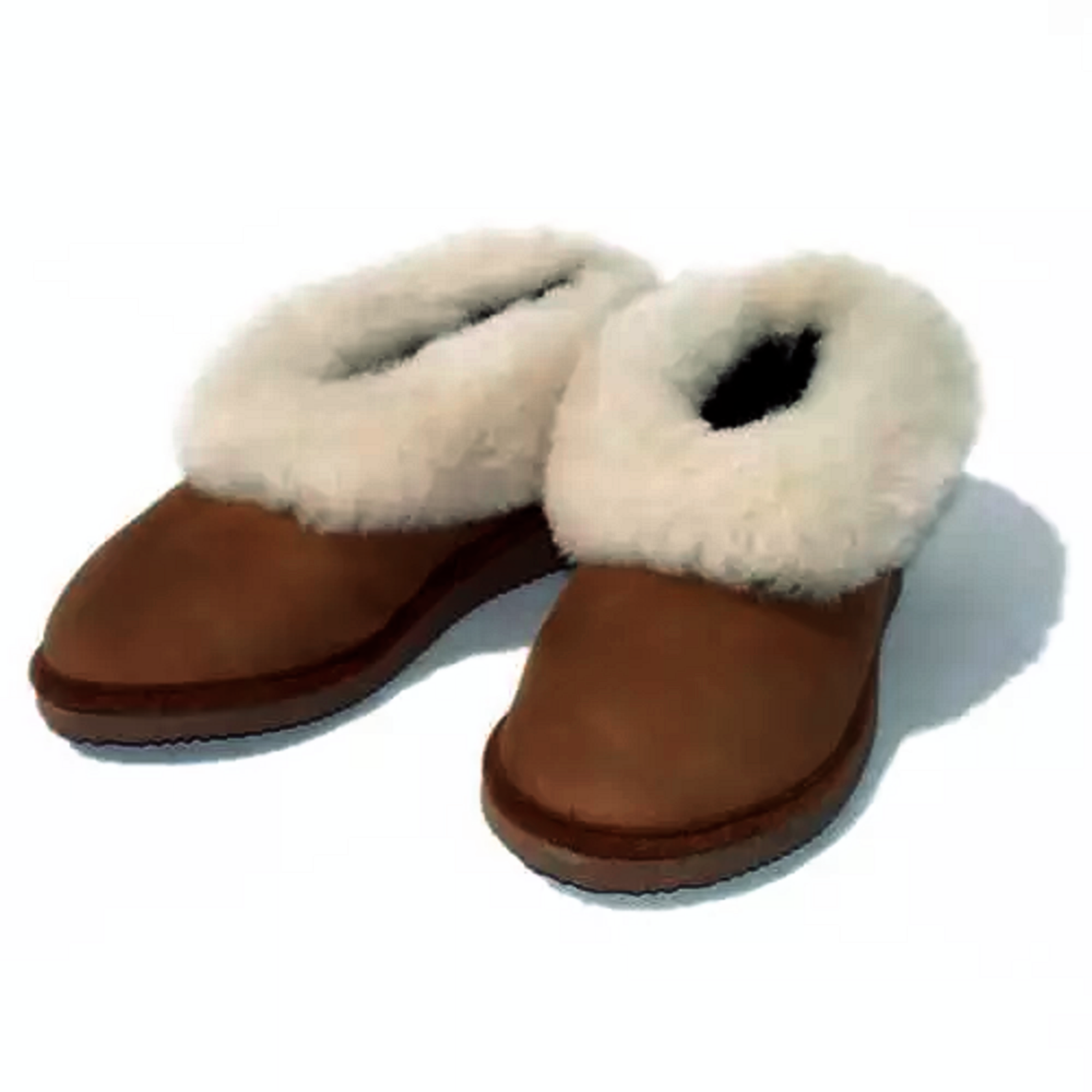 Chaussons Enfant fourrés en peau de mouton Marron - Bébé / Enfant