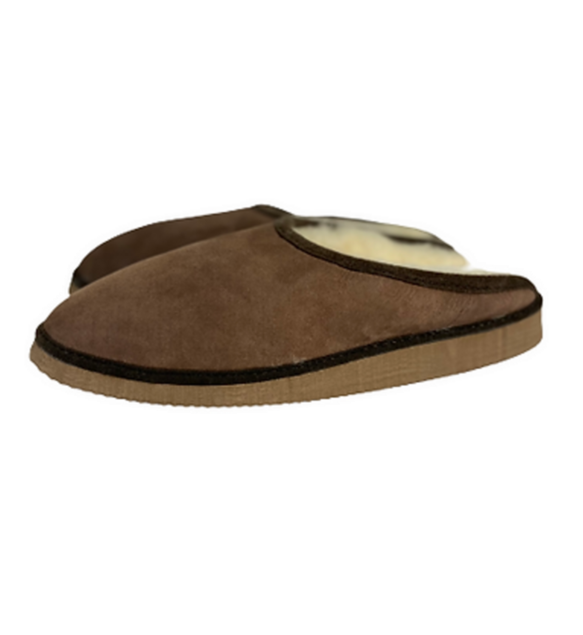 Pantoufles en Peau de Mouton Chocolat