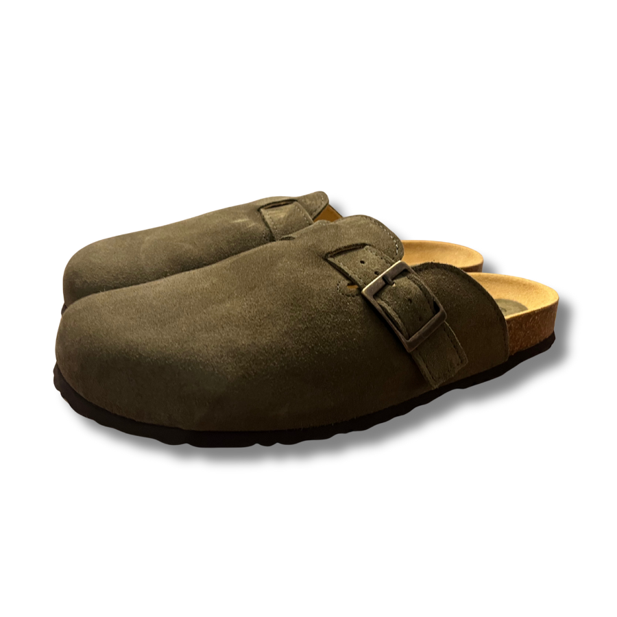 Sandales Sabot D'hiver Pour Femme - Velours Avec Intérieur Feutre - Semelle Liège/latex - Marque Grunland Marivelle
