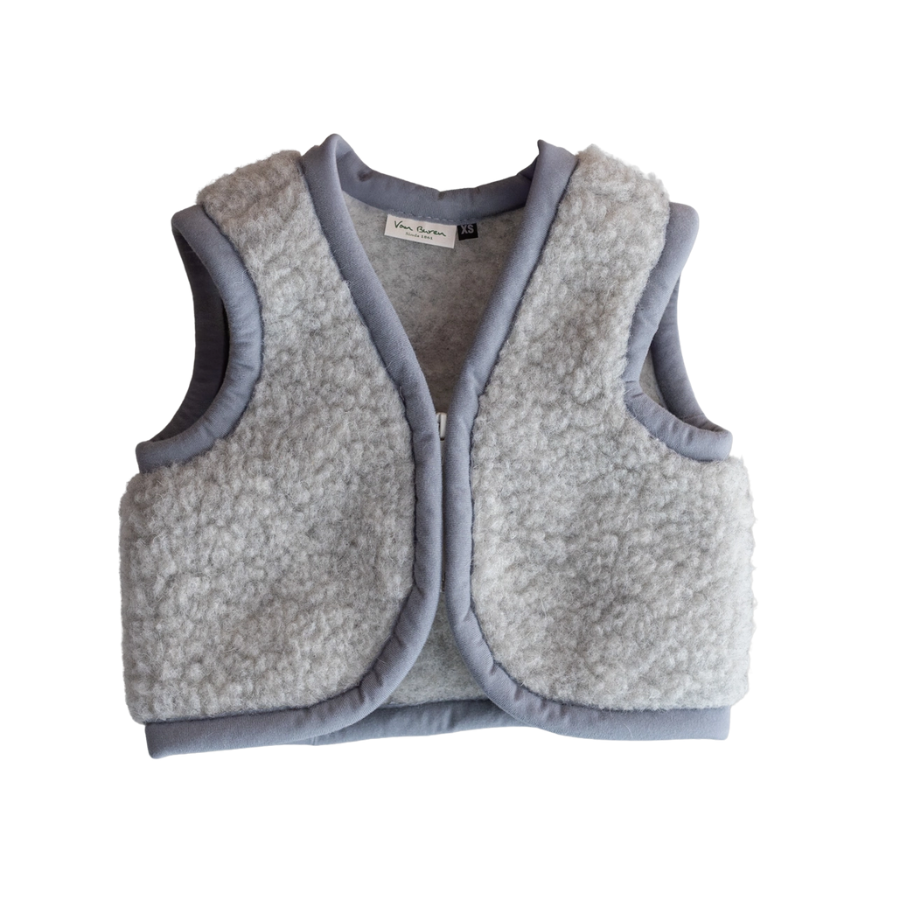 Gilet pour bébé en laine  Gris