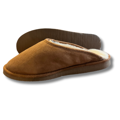 Mules _ Pantoufles en Peau de Mouton Marron – Chaleur, Confort &amp; Élégance (3)