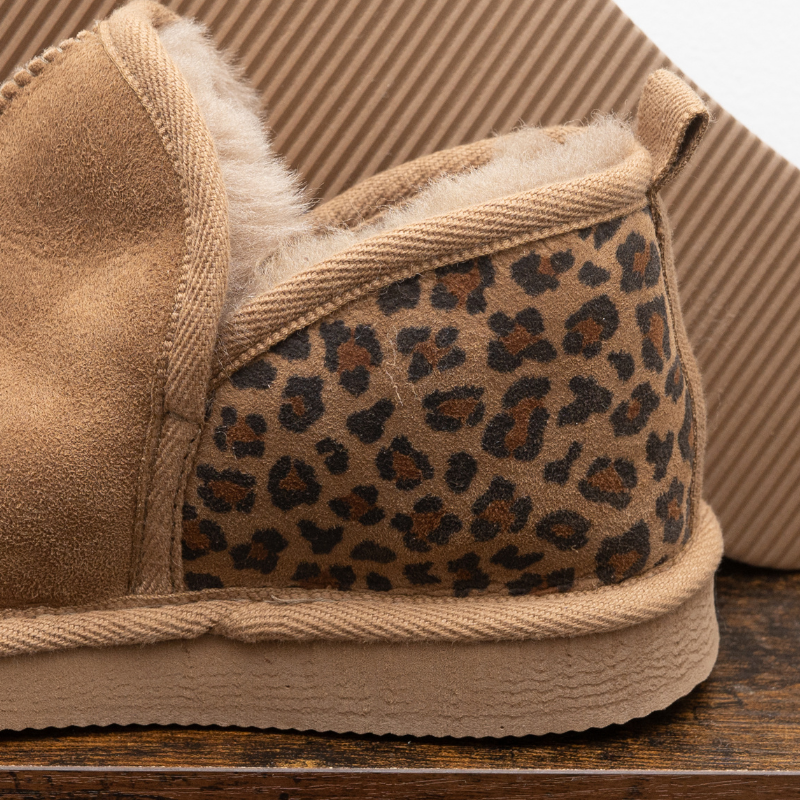 Chaussons Naco en peau de mouton Taupe