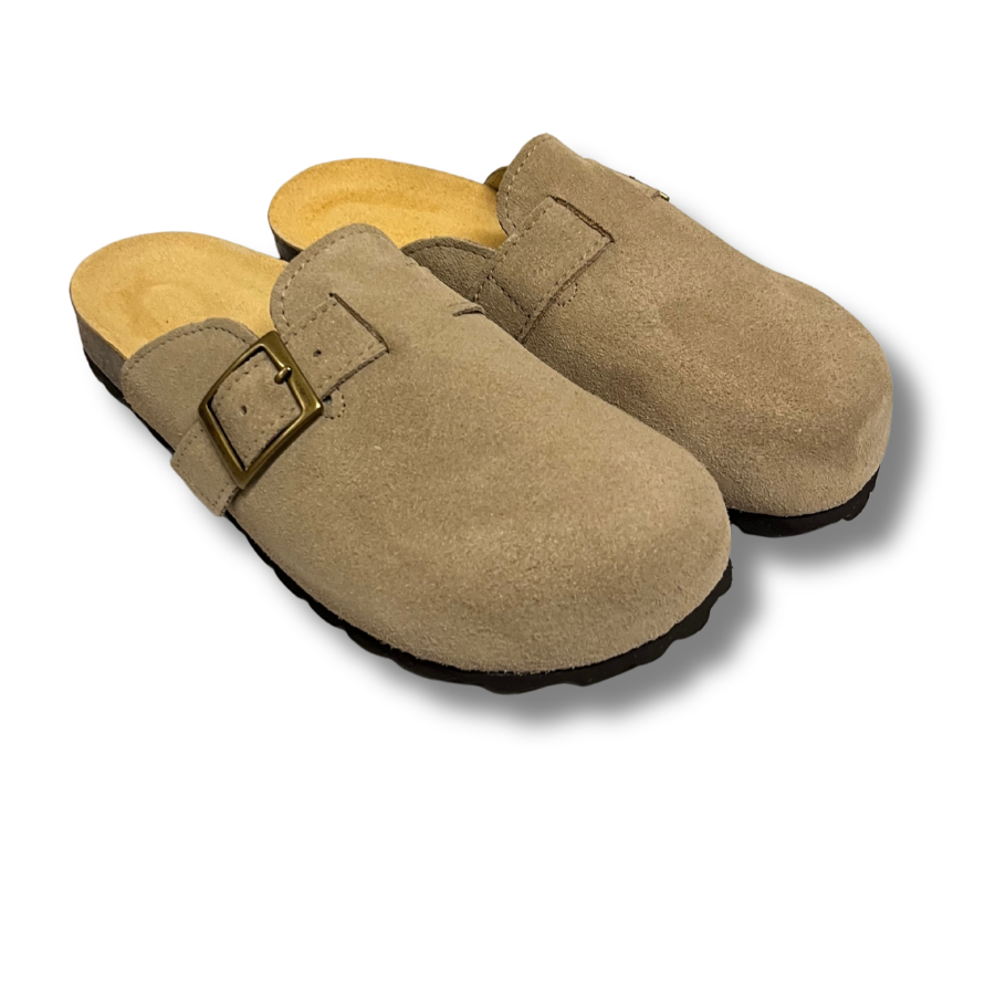 Sabots Confort Plus Beige Liège Daim avec Bride Ajustable (3)