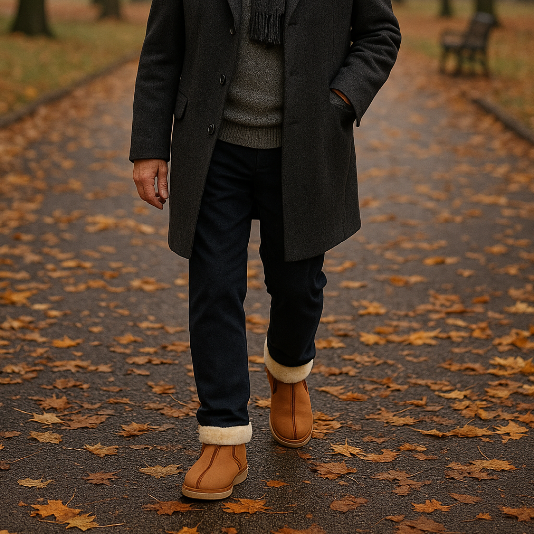 bottes homme peau de mouton