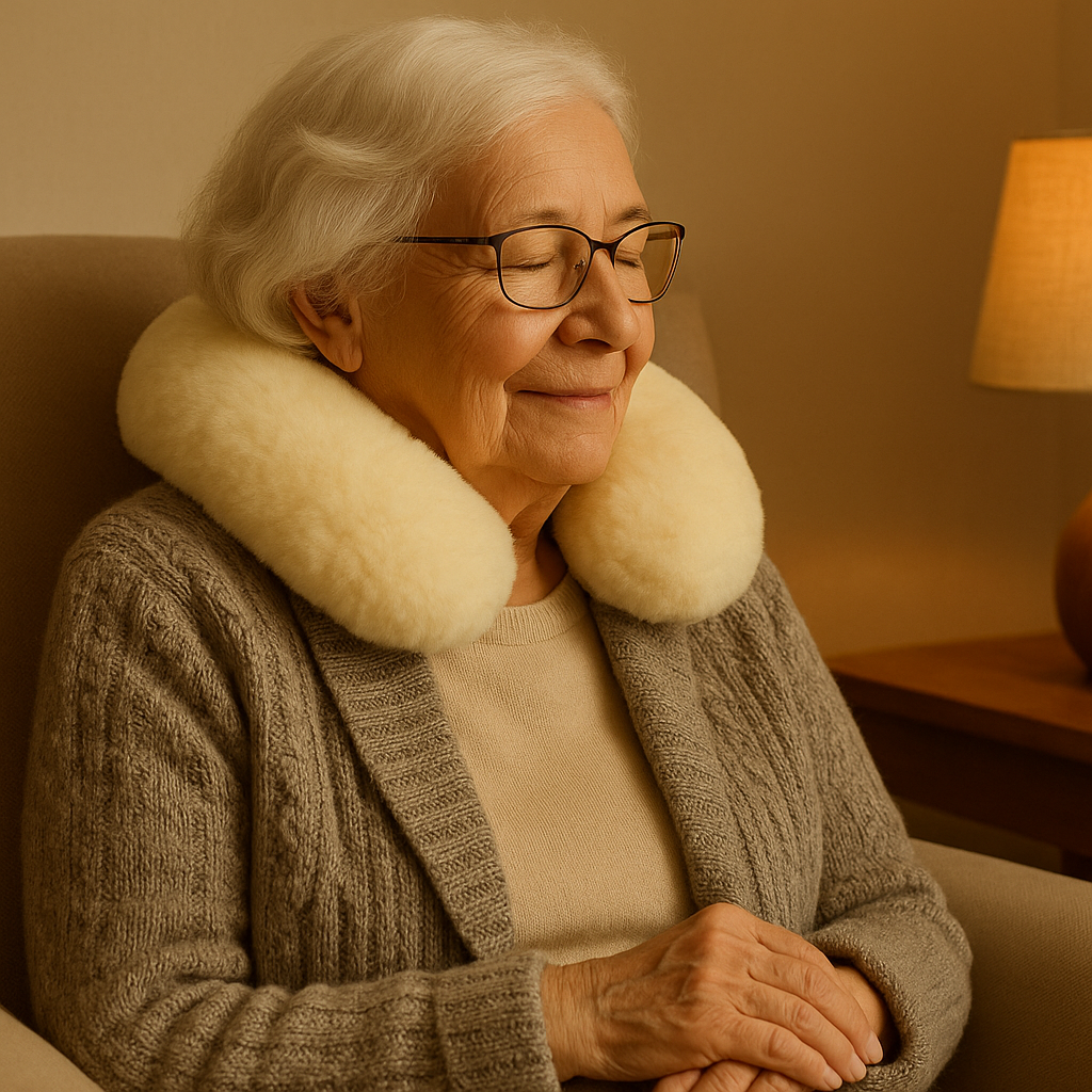 coussin médicalisé peau mouton