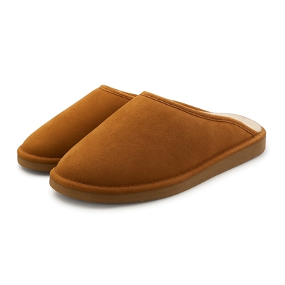 Mules / Pantoufles en Peau de Mouton Marron – Chaleur, Confort & Élégance
