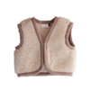 Gilet pour bébé en laine  Marron