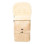 Chancelière bébé 3 en 1 Womar en laine de mouton beige clair