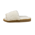 Sandales en peau de mouton blanches photo 3