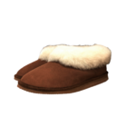 Chaussons fourrés en peau de mouton chocolat photo 2