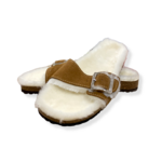 Sandales femme en liège et peau de mouton véritable Agnellina