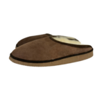 Pantoufles en Peau de Mouton Chocolat