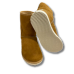 Bottes hautes femme en peau de mouton camel photo 3