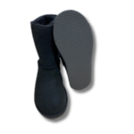 Bottes hautes en peau de mouton noires photo 2