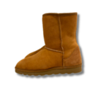 Bottes hautes en peau de mouton camel photo 3