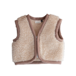 Gilet pour bébé en laine  Marron