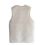Gilet en laine naturelle pour adulte Blanc (2)