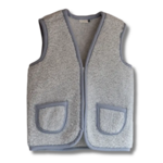 gilet laine gris