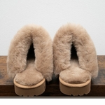 Chaussons Mules en Peau de Mouton