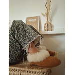 Chaussons Enfant fourrés en peau de mouton Marron
