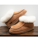 Bottines hautes fourrées en peau de mouton – Chaleur et confort
