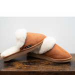 Mules fourrées en peau de mouton - Marron (2)