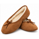 Ballerines fourrées en peau de mouton marron_paire_ballerines