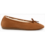 Ballerines fourrées en peau de mouton marron_profil_droit