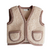 Gilet enfant en laine marron 100% Pure laine– Doux et chaud