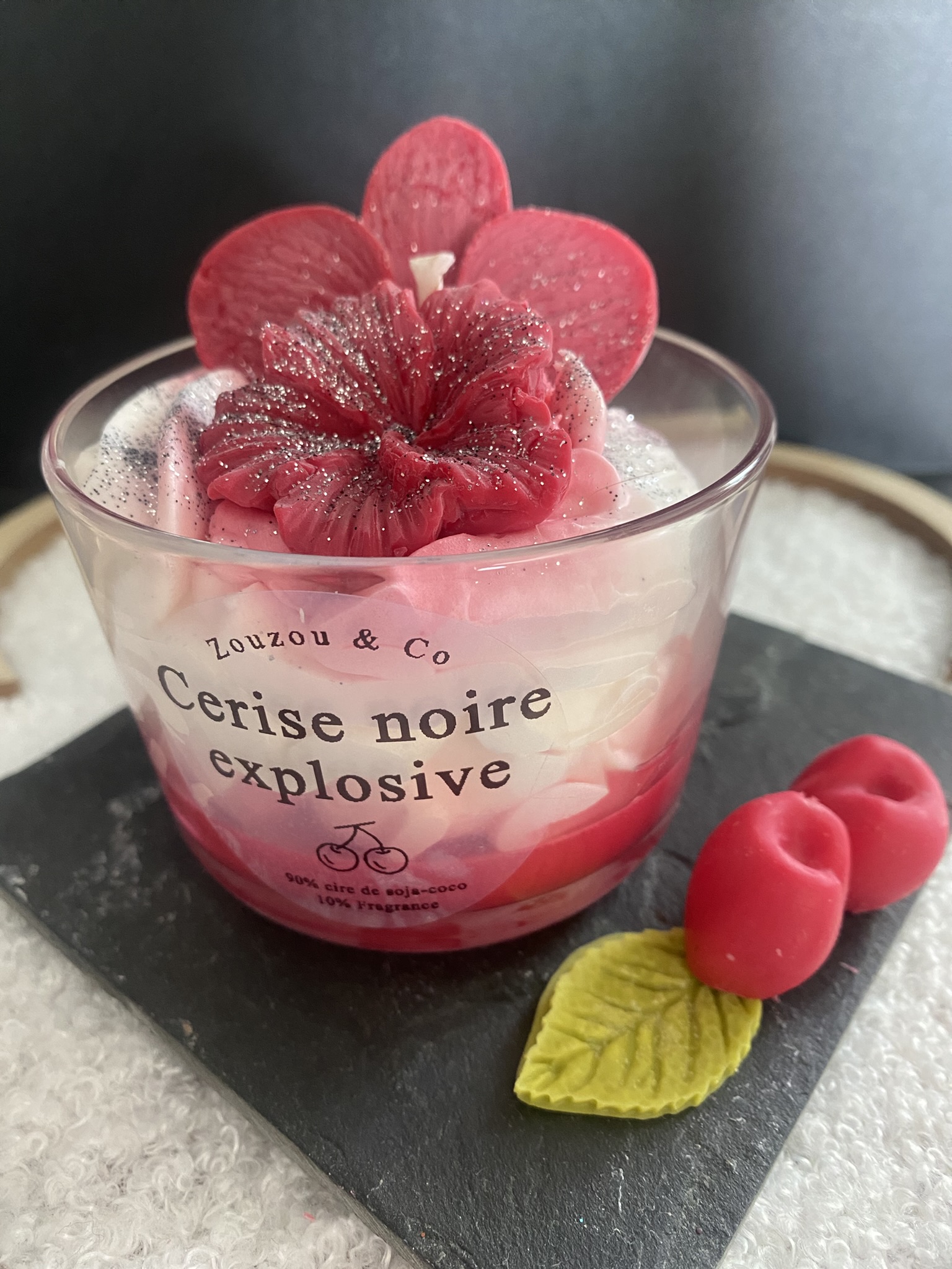 Bougie gourmande Cerise noire explosive 18.90€