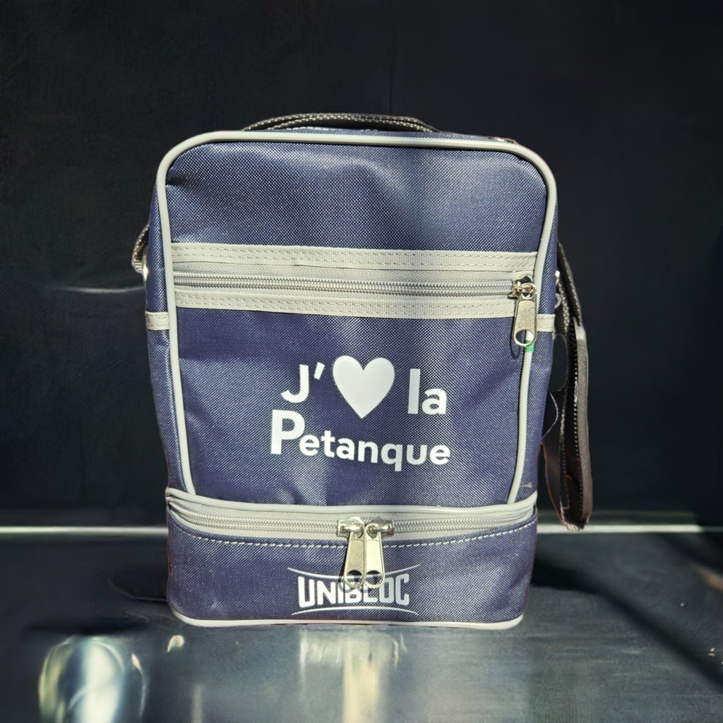 j aime la pétanque bleu foncé