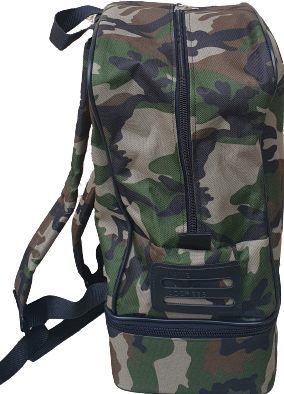 SAC A DOS VERT MILITAIRE DE CÔTÉ