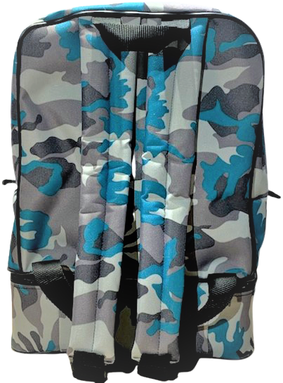SAC A DOS BLEU MILITAIRE DE DOS