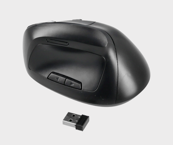 souris ergonomique verticale sans fil q connect de côté