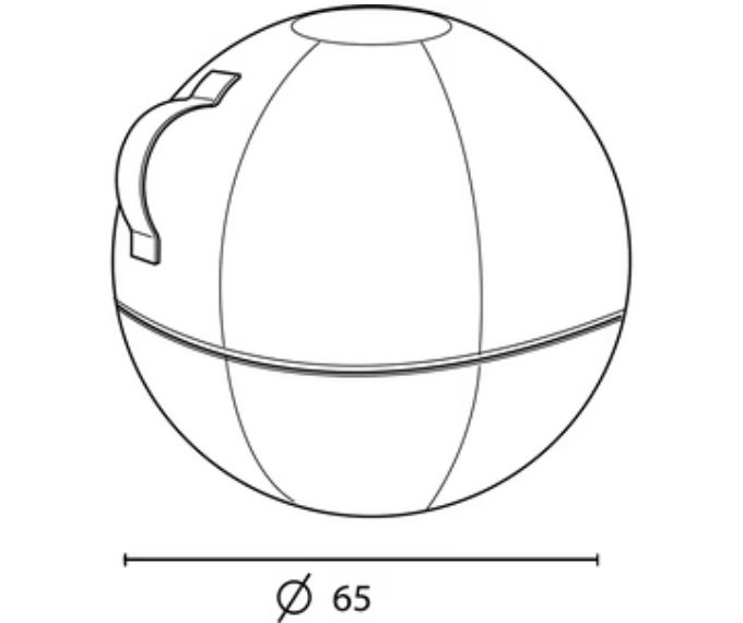 ballon-ergonomique-assise-dynamique-ergo-sphere-65cm-dimensions